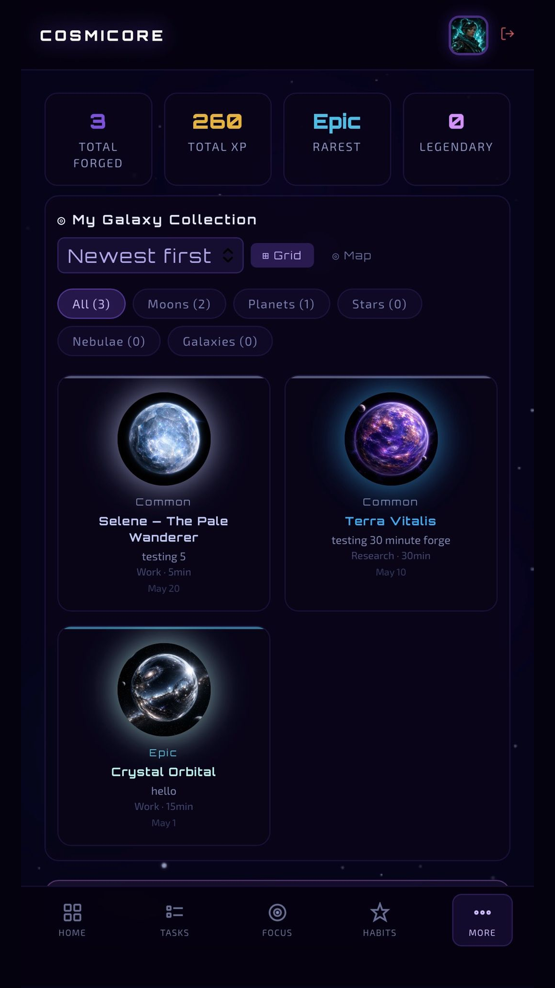 Galaxy Screen